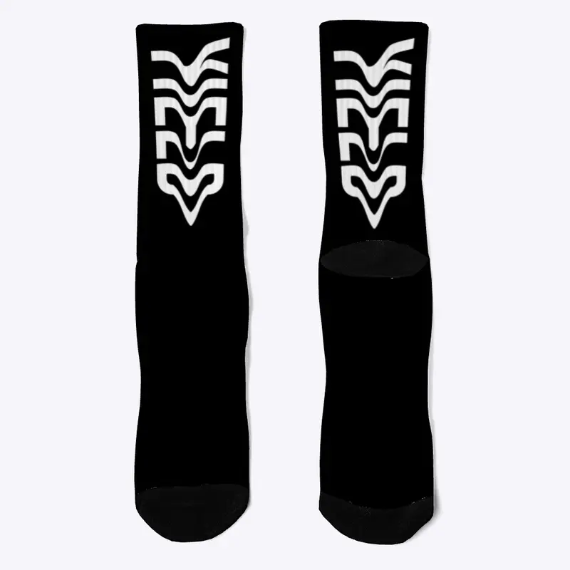 YIELD BLACK SOCKS